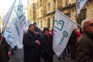 Manifestazione Gestori ESSO davanti al MISE