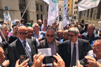 Manifestazione unitaria presso Mi.S.e. Vertenza Api Ip